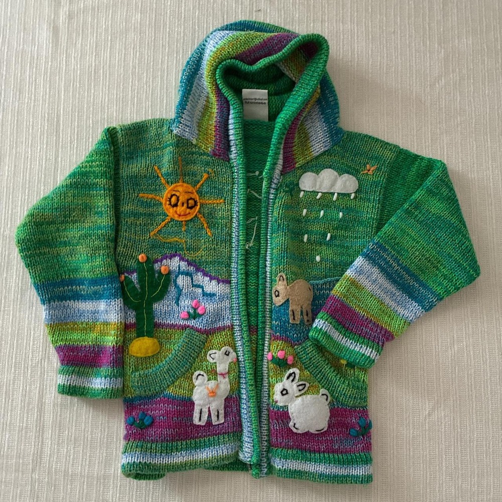Alpaca Andes Import Kids Size 6 Cardigan